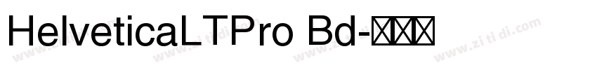 HelveticaLTPro Bd字体转换